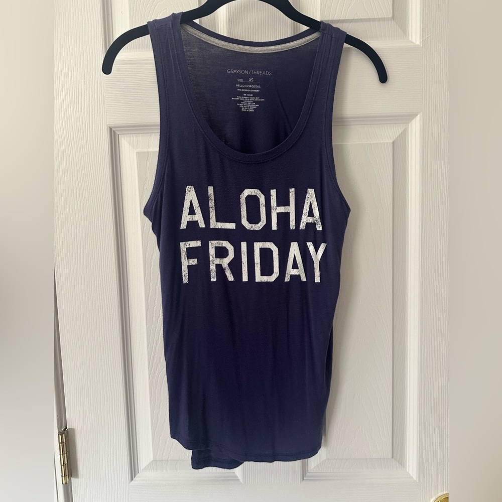 Super Soft 'Aloha Friday' Tank Top Size XS